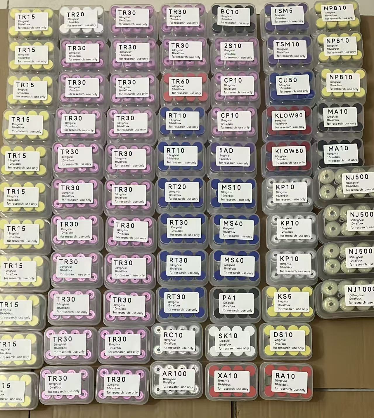 Supplied organized laboratory packaging